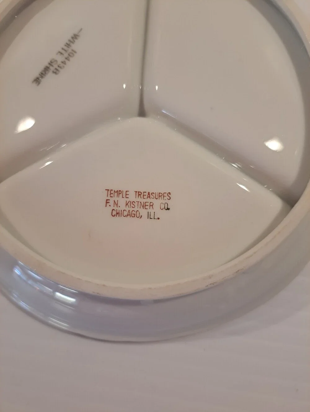 Masonic Order Of The White Shrine Divided Plate